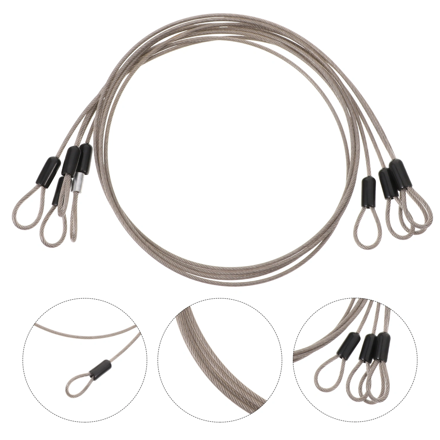 4pcs Multipurpose Hanging Wires Stainless Steel Cables Outdoor Hanging Cables