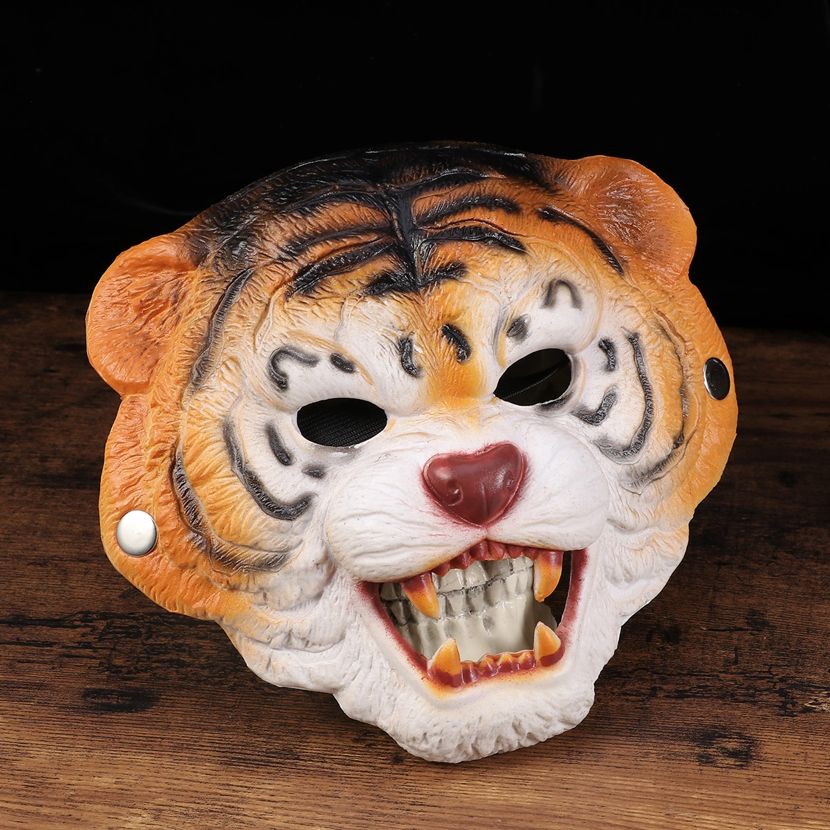 Tiger Mask Dress-up Prop Mask Costume Accessory for Halloween Masquerade Cosplay Performance Costume Party Carnival