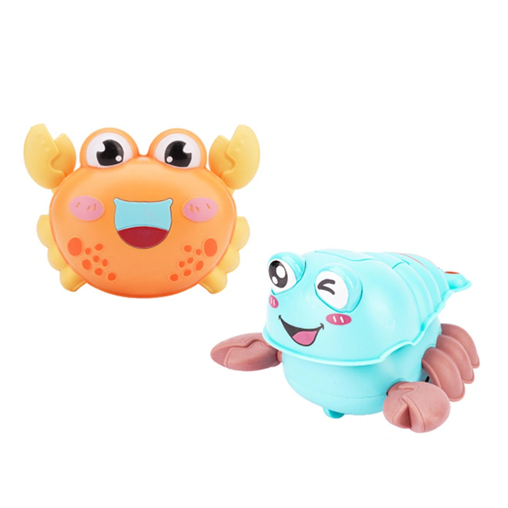 2pcs Cartoon Inertia Crawling Toys Crab Lobster Shaped Toys Wind-up Playthings