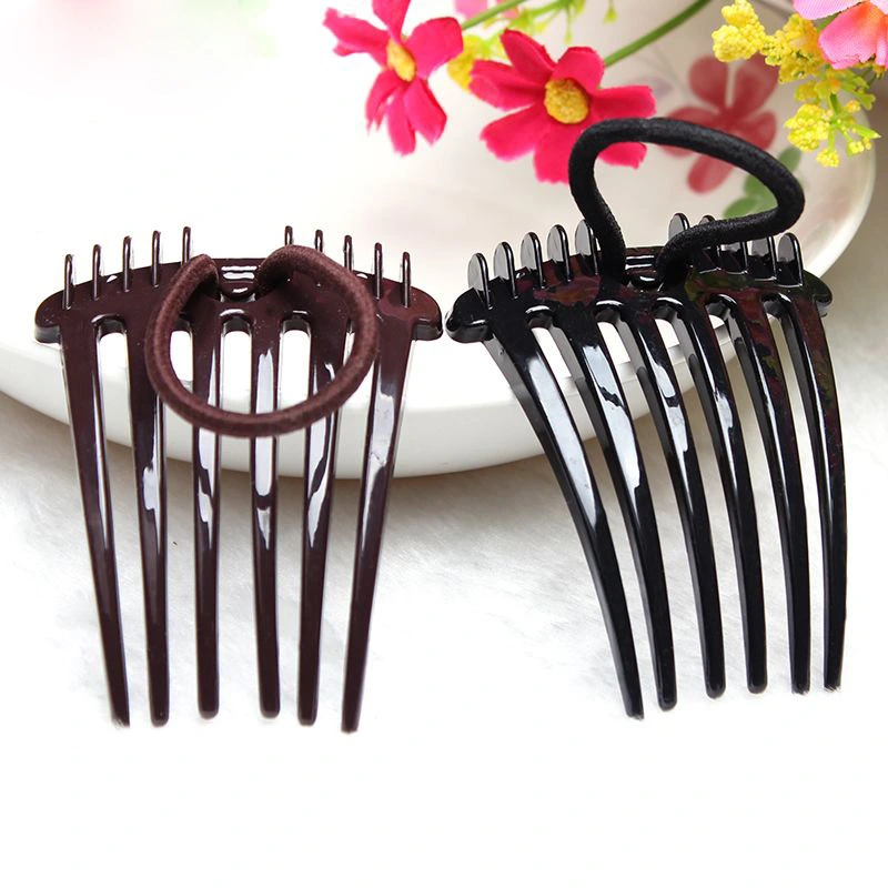 4pcs Women Hair Side Combs Ponytail Holders Wedding Bride Hair Accessory Ponytail Hairpin