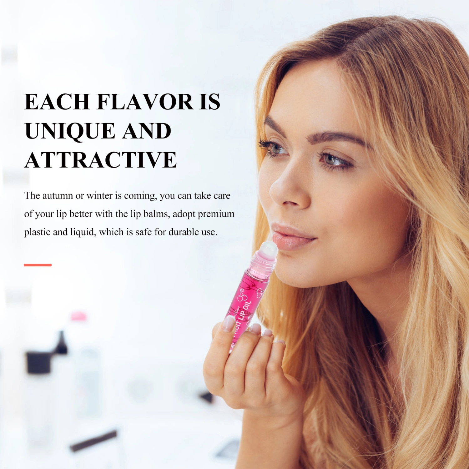 6pcs Portable Fruit Lip Balms Fruit Lip Liquid Gloss Moisturizing Lip Gloss