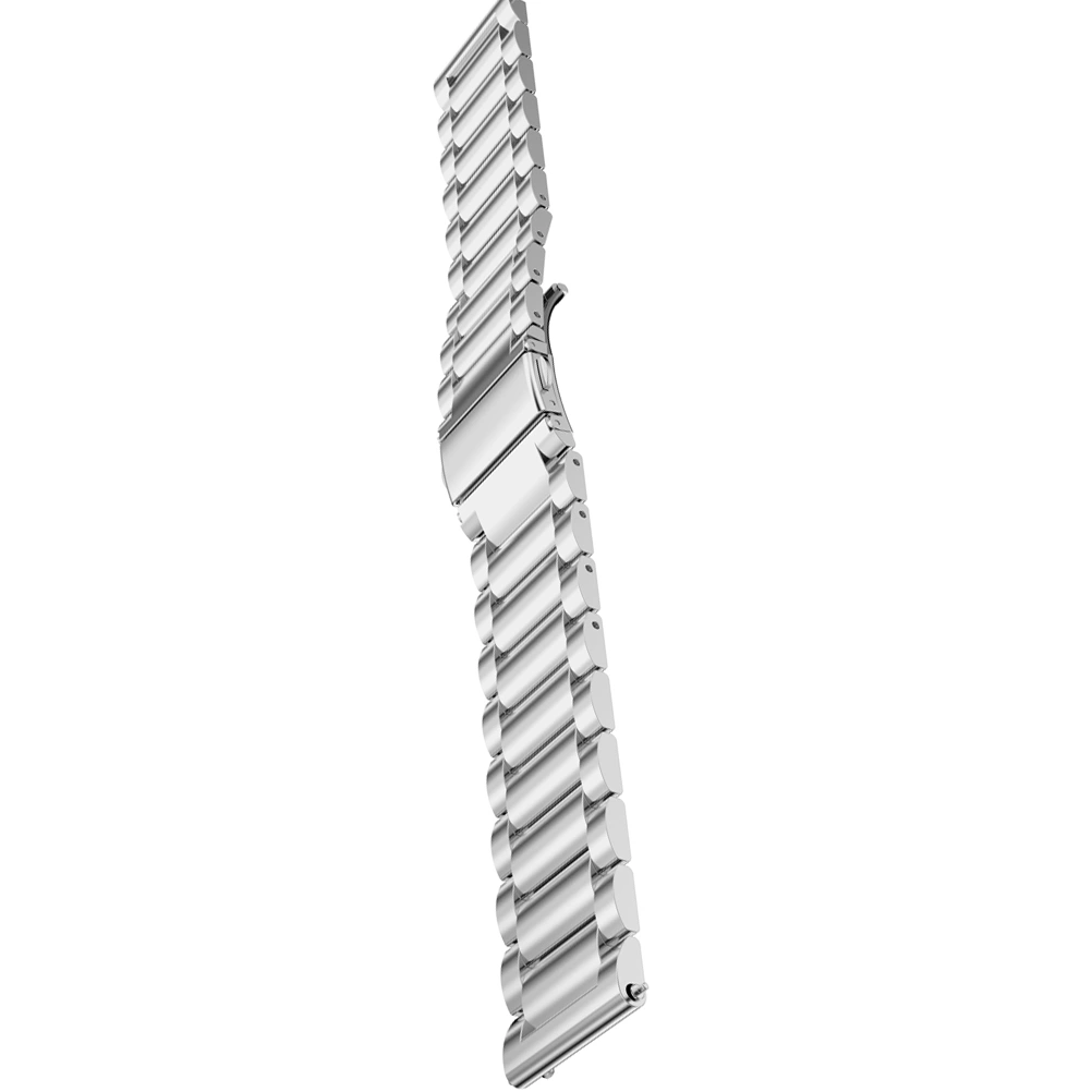 Stainless Steel Watch Strap Watch Band Compatible for Galaxy Watch Gear S3 Classic Silver