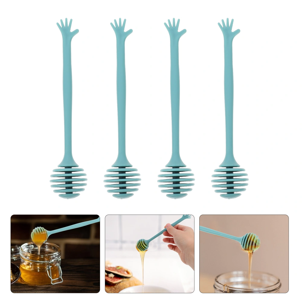 4pcs Simple Honey Stirring Sticks Honey Stir Rods Practical Honey Rods