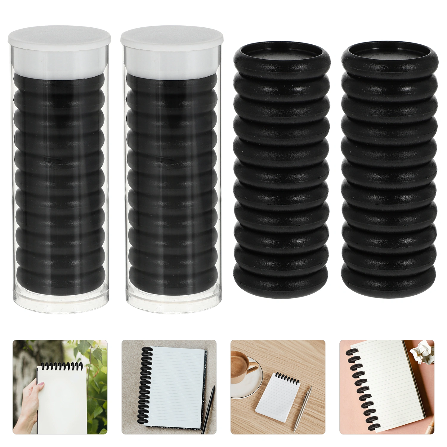 44pcs Plastic Book Binding Discs Leaf Binder Binder Rings for DIY Notepads Planners