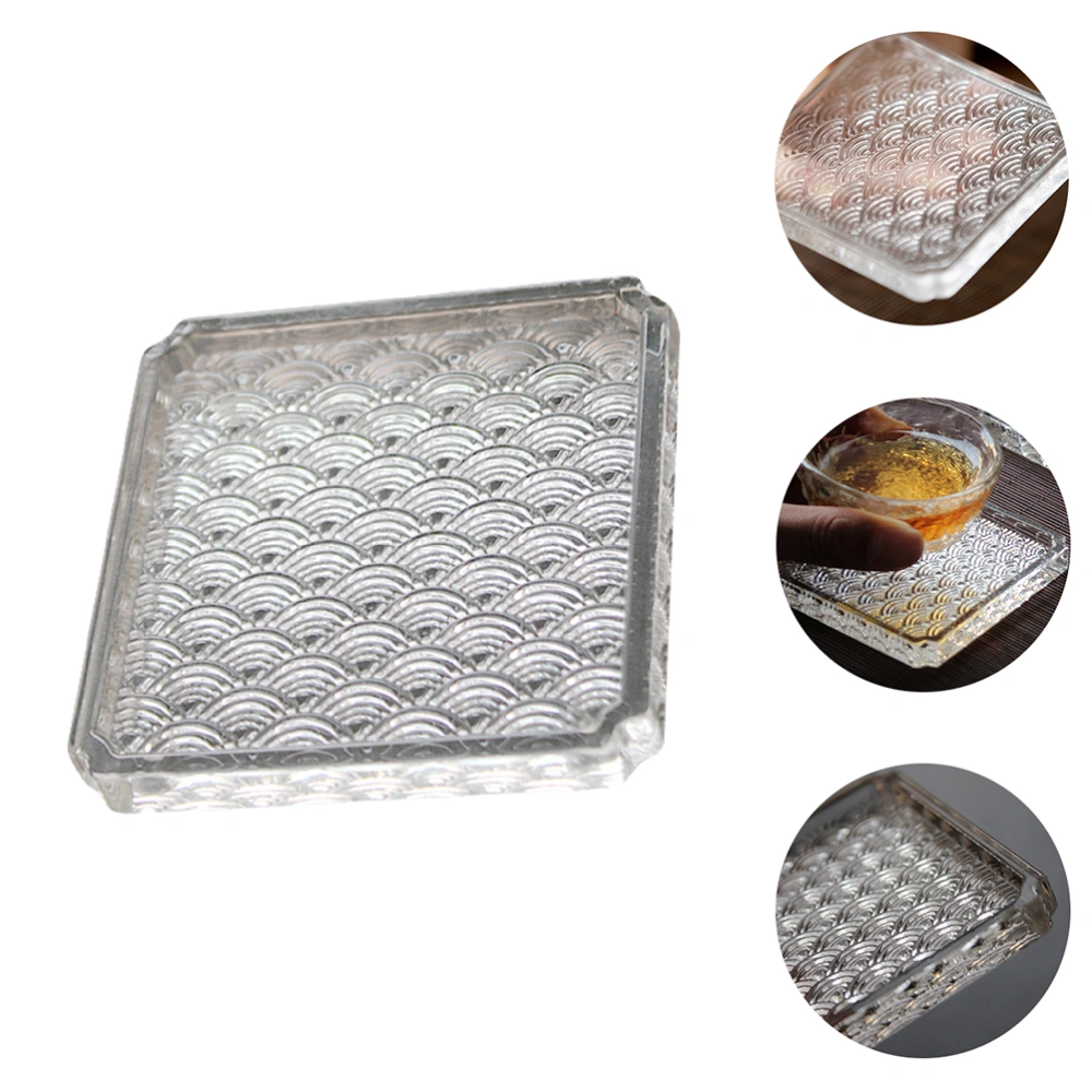 Heat Resistant Glass Cup Coaster for Tea Cup Coffee Mug Creative Tea Coaster