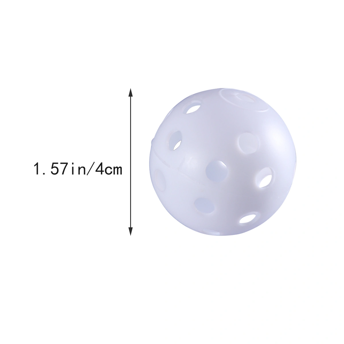 24pcs Air Flow Hollow Balls for Practice (White)