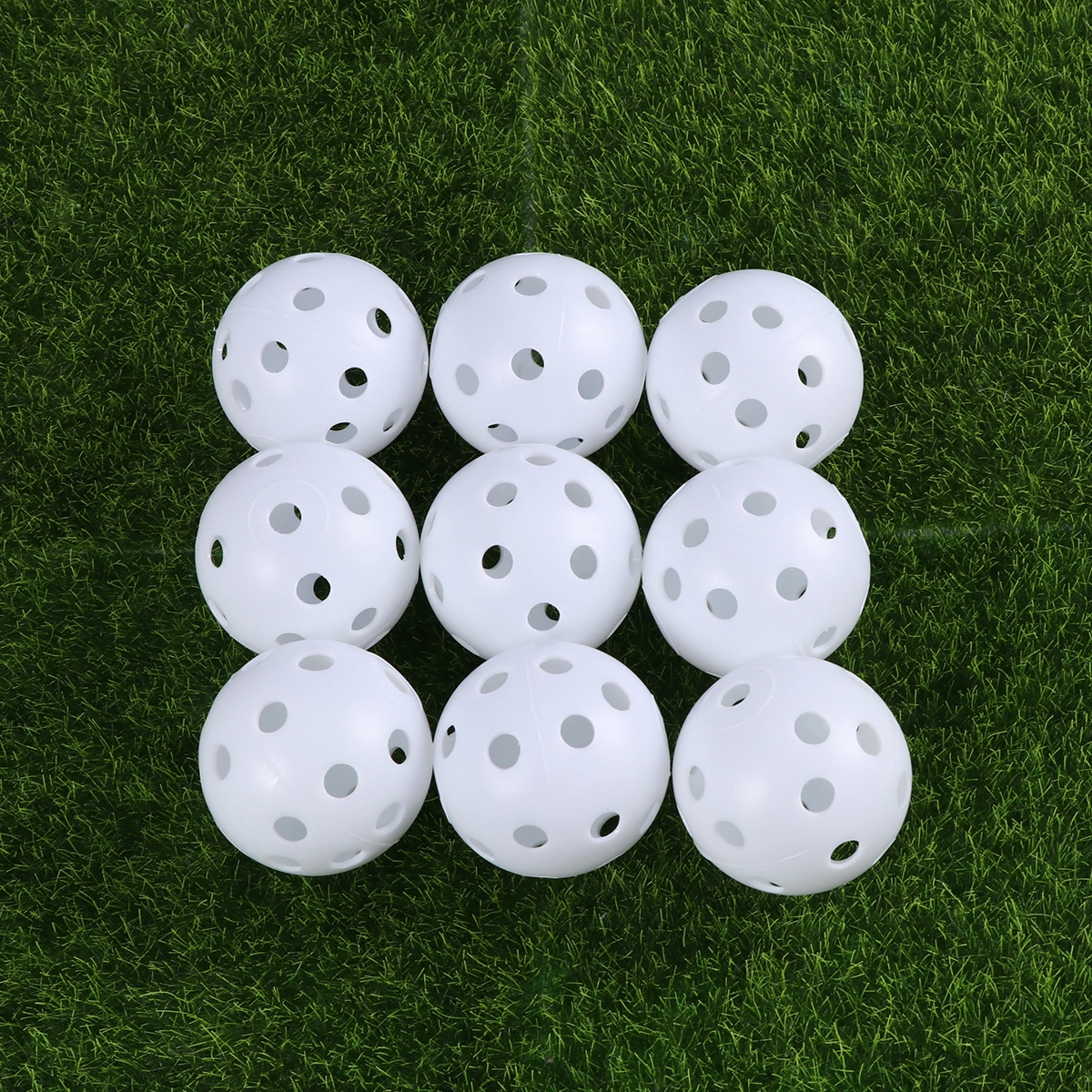 24pcs Air Flow Hollow Balls for Practice (White)