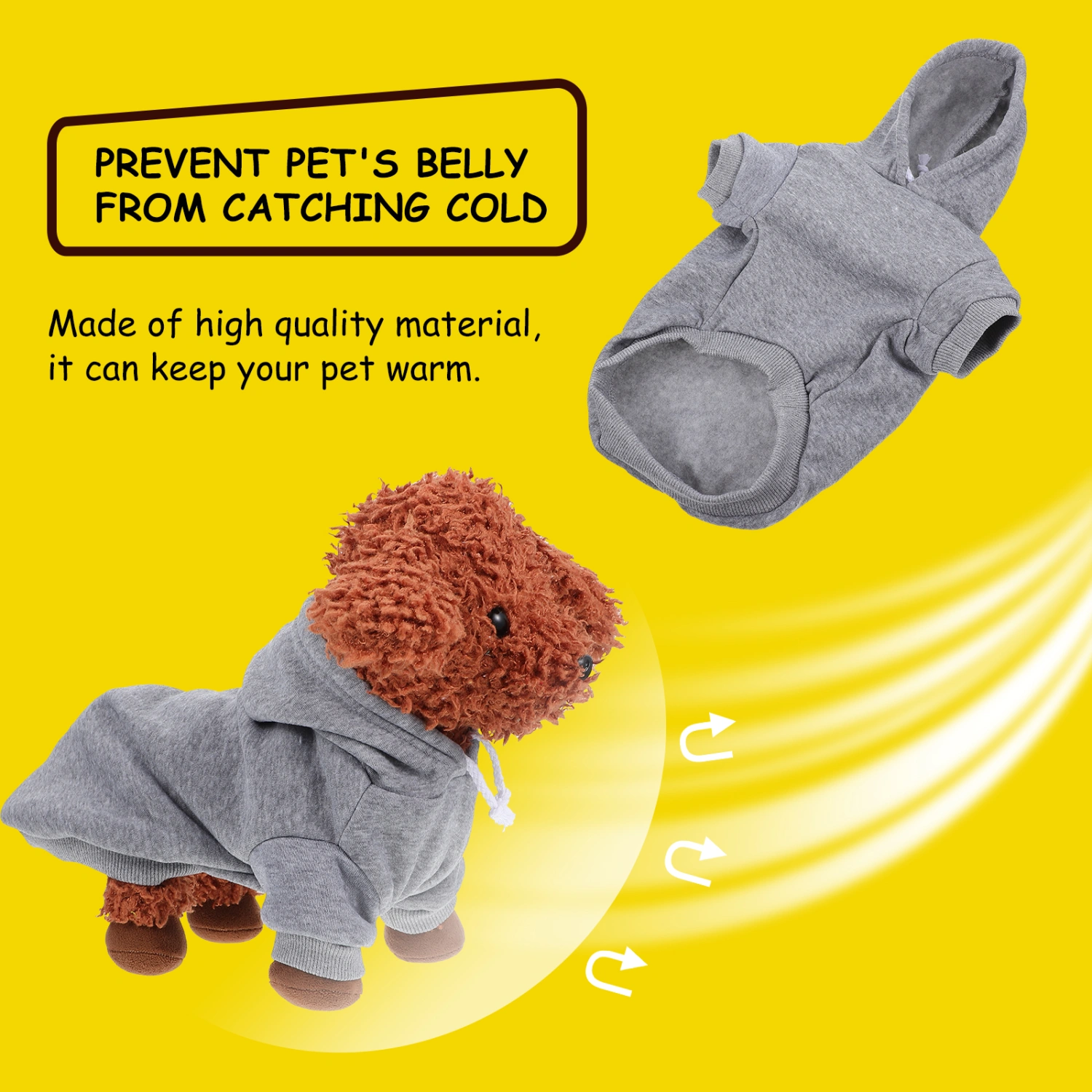 Basic Style Pet Costume Polyester Dog Hoodie Comfortable Dog Costume Pet Accessory