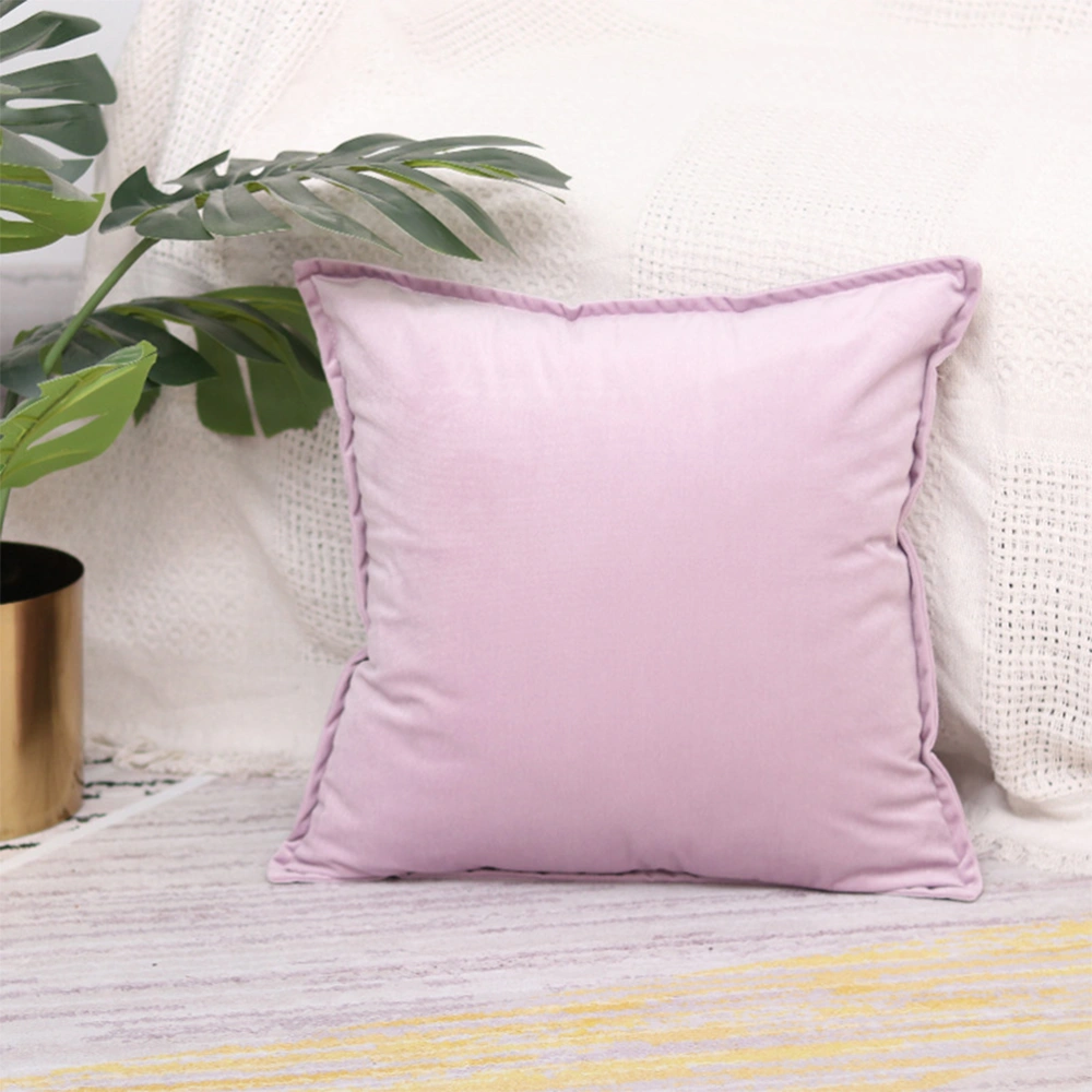 Cushion Cover Household Pillow Cover Living Room Cushion Cover Fashion Pillowcases (without Pillow Inner Light Purple)