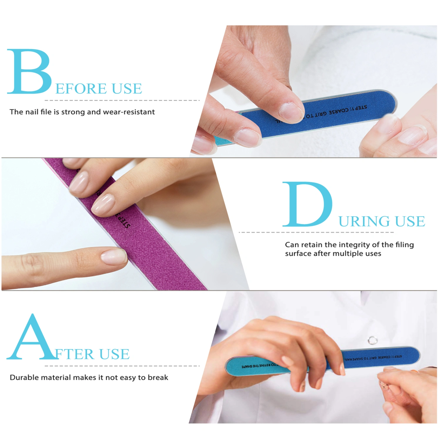 11pcs Nail Shop Nail Files Set Manicure Files Household Manicure Tools