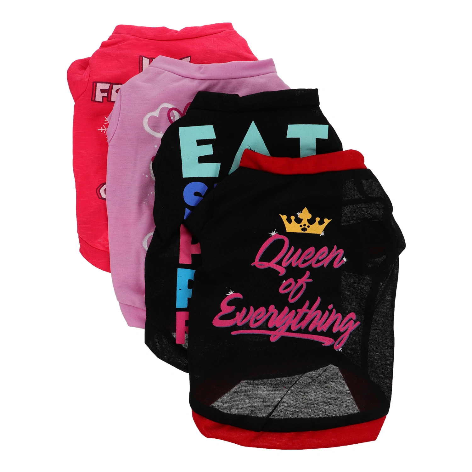 4Pcs Dog Shirts Small Dog Puppy Clothes Summer Pet Outfits Clothing Apparel
