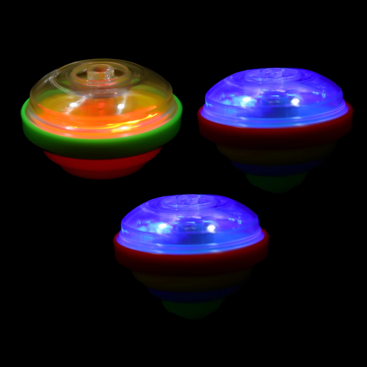 3pcs Children Bouncing Gyro Toys Light Flashing Gyro Toys Peg-top Playthings