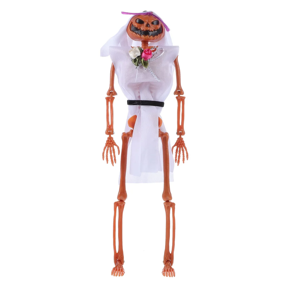 Halloween Skeleton Ornaments Decorative Plastic Skeleton Crafts Prank Props