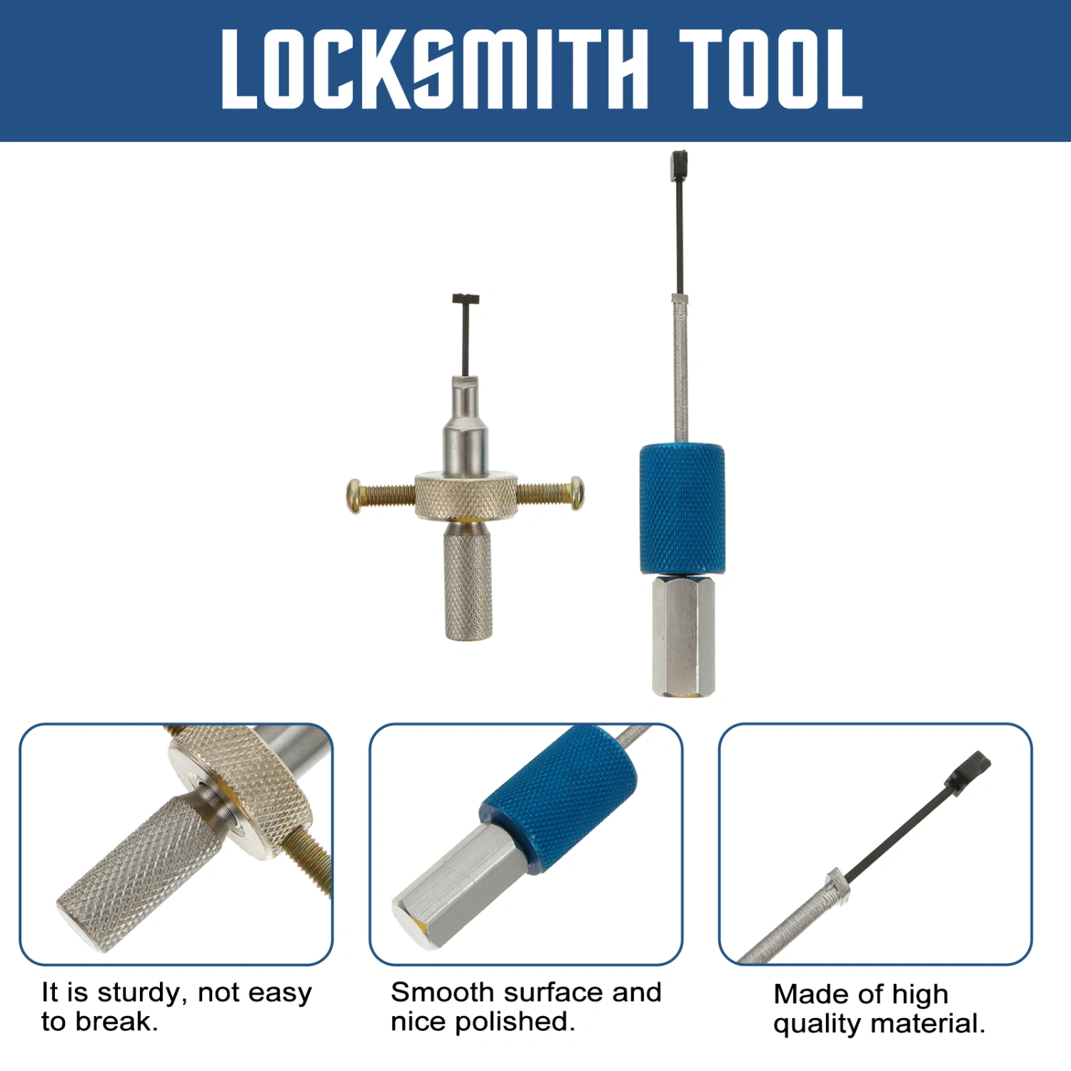 2pcs Disc Detainer Locksmith Tools Lock Picks Set Padlock Tool Repair Tools