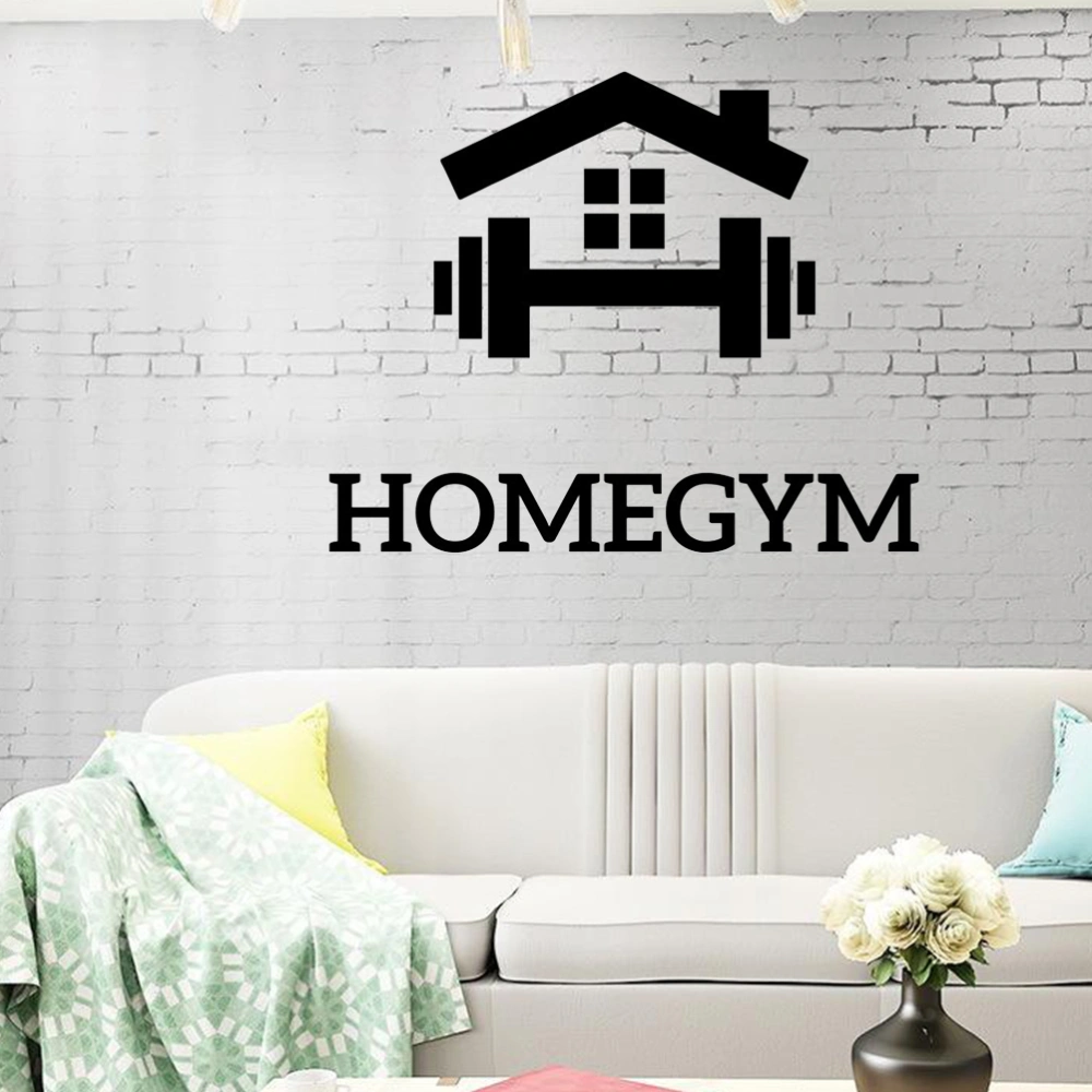 Fitness Vinyl Wall Sticker Inspirational Bedroom HomeGym Decor