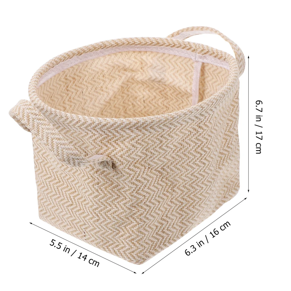 1pc Simple Cloth Art Flowerpot Household To Receive Store Content Basket