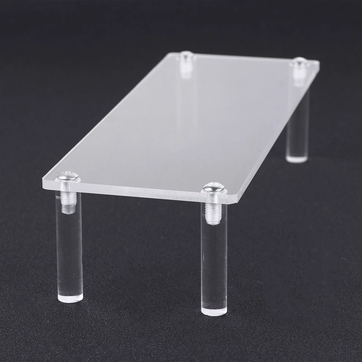 Acrylic Desktop Storage Rack Doll Toy Car Model Dispaly Stand Office Table Organizer Desk Storage Cotainer (Single Layer)