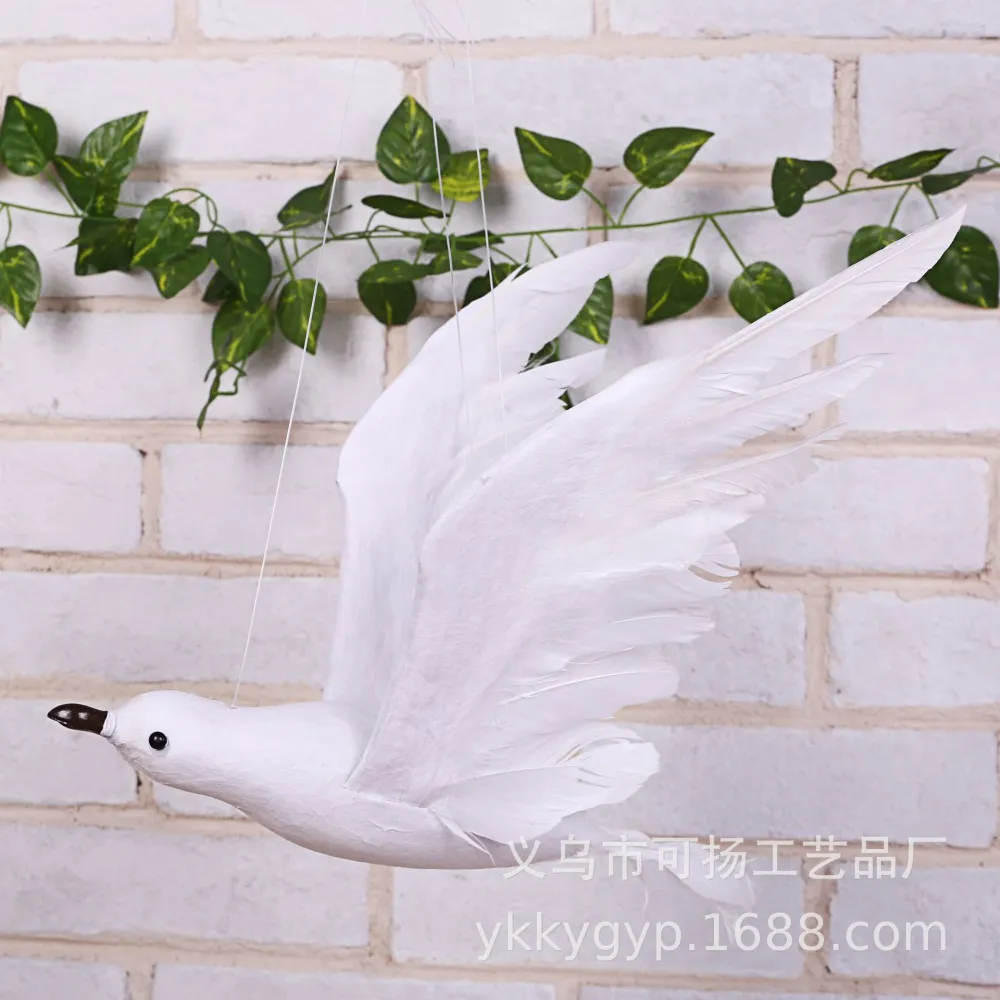 Artificial Seagull Ornament Simulation Seabird Hanging Decor Home Party Decor