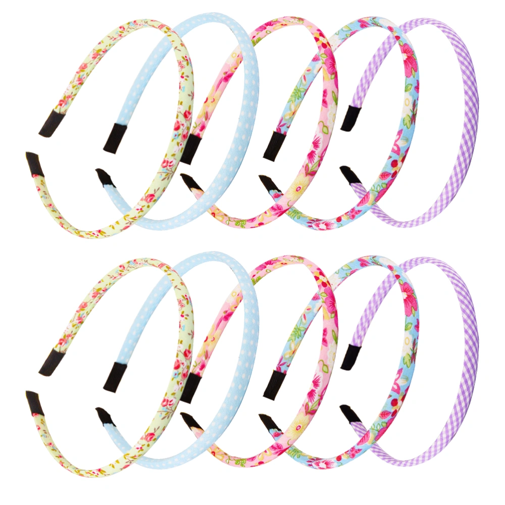 20Pcs Cartoon Hair Hoops Children Hairbands Decorative Girl Headband Mixed Style