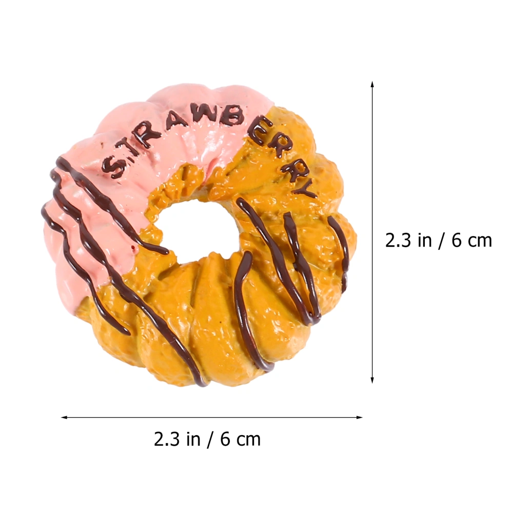 4pcs Simulation Food Burger Donut Magnets Whiteboard Stickers Fridge Magnets