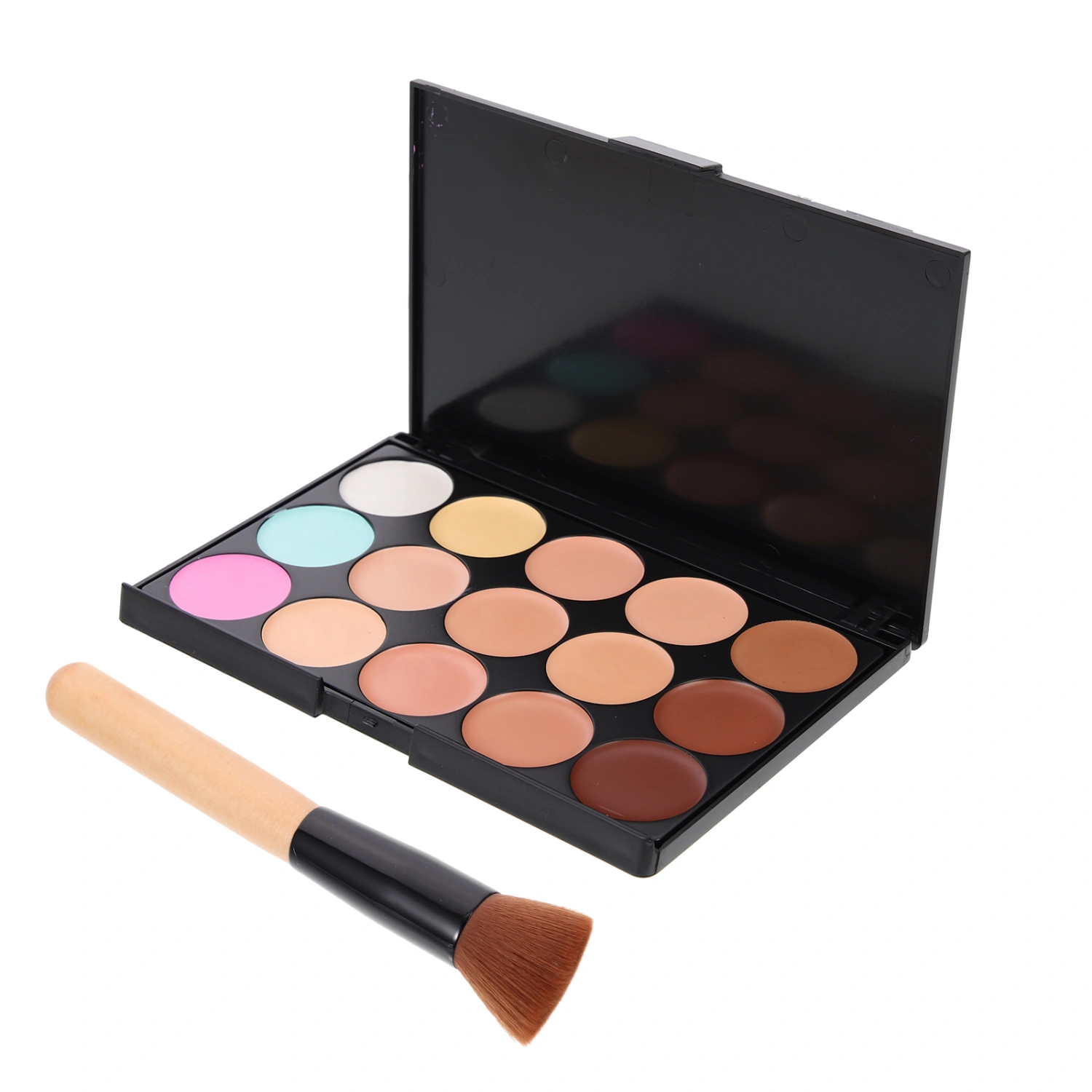 2pcs Face Concealer Pallet Makeup Brush Body Make-up Concealer Pallet Concealer Pallet