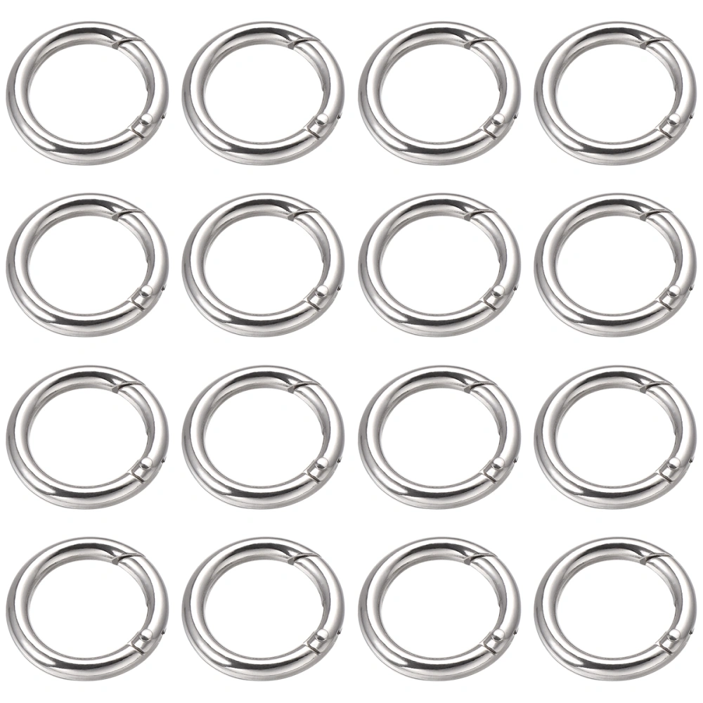 ULTNICE 20PCS Zinc Alloy Open Jump Rings Split Key Ring Polished Plated Spring Rings Jewelry Making Findings 4.0x28MM (Silver)