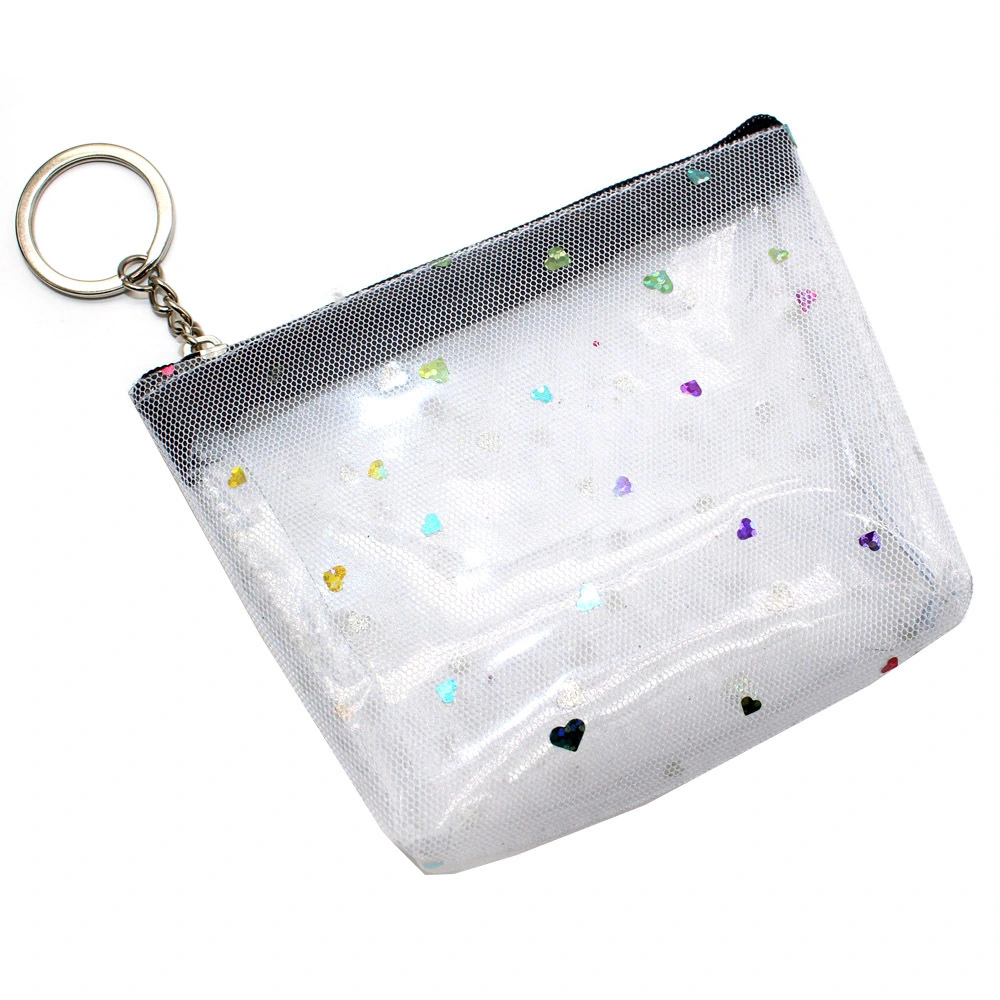 4pcs Small Purses Clear Coin Purse Small Wallet Zipper Wallet Women Change Purse
