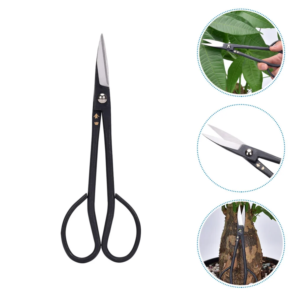 1Pc Household Scissor Flower Arrangement Shear Gardening Tool Scissor (Black)