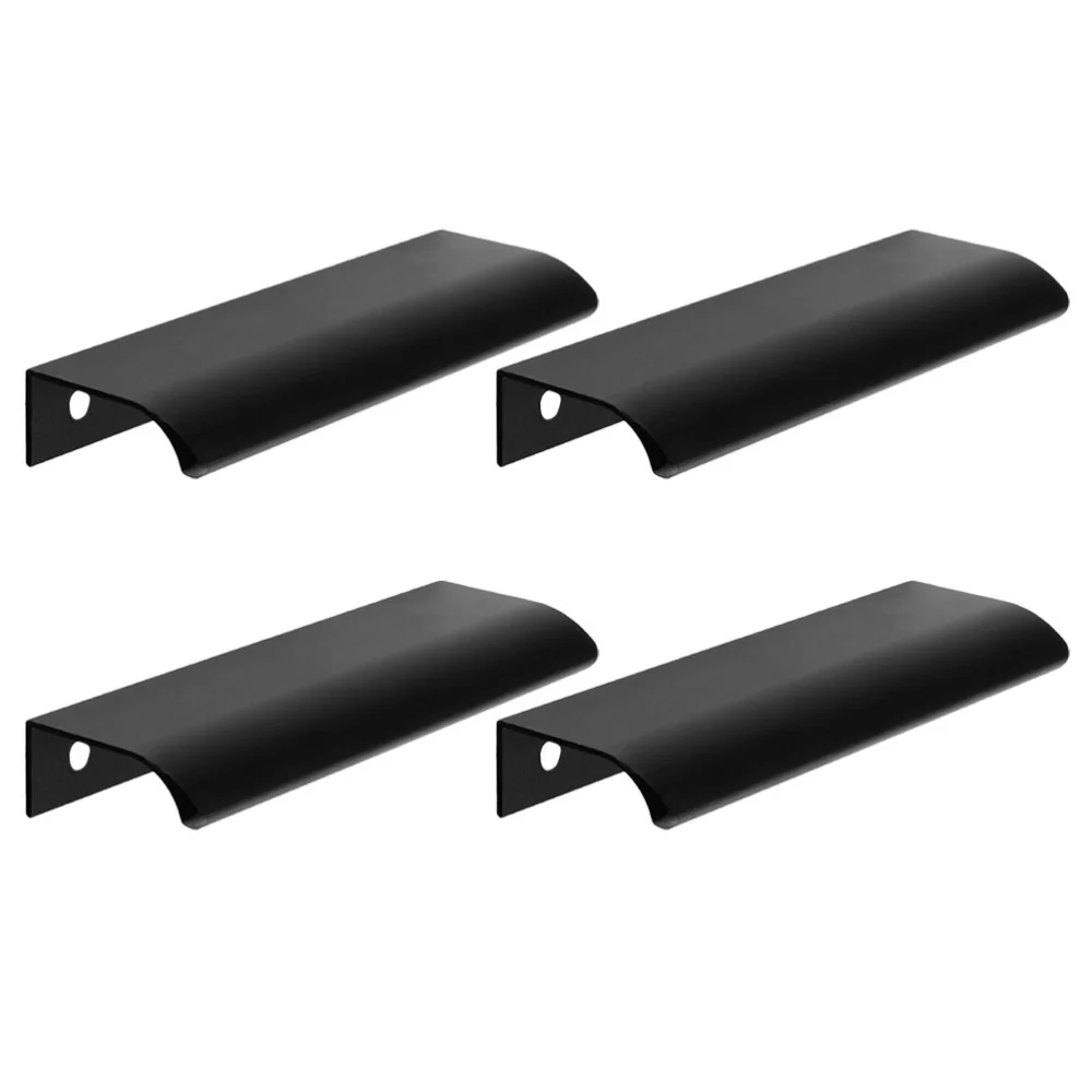 4pcs  Kitchen Cabinet Handles Modern Cabinet Handle Invisible Drawer Pull Handle