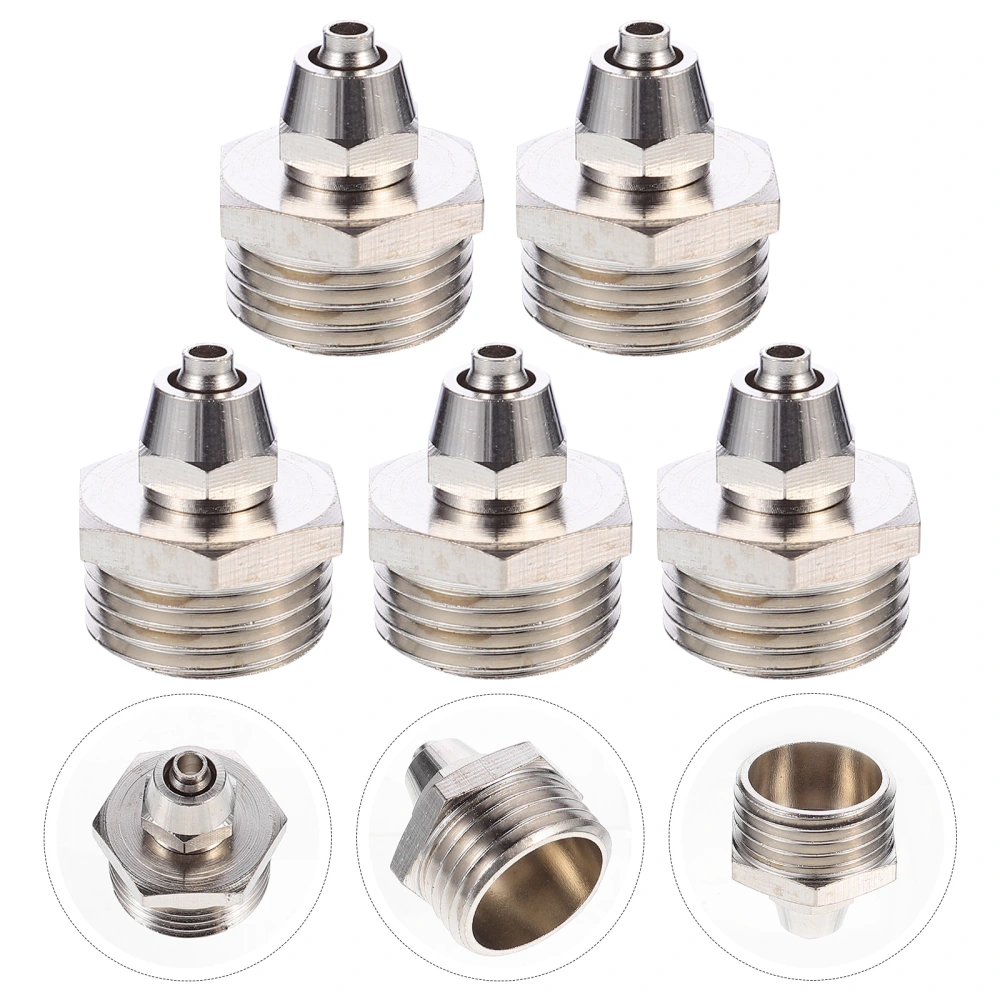 5pcs Pneumatic Quick Connector Air Fittings Adapter for Pipe Pneumatic Tools