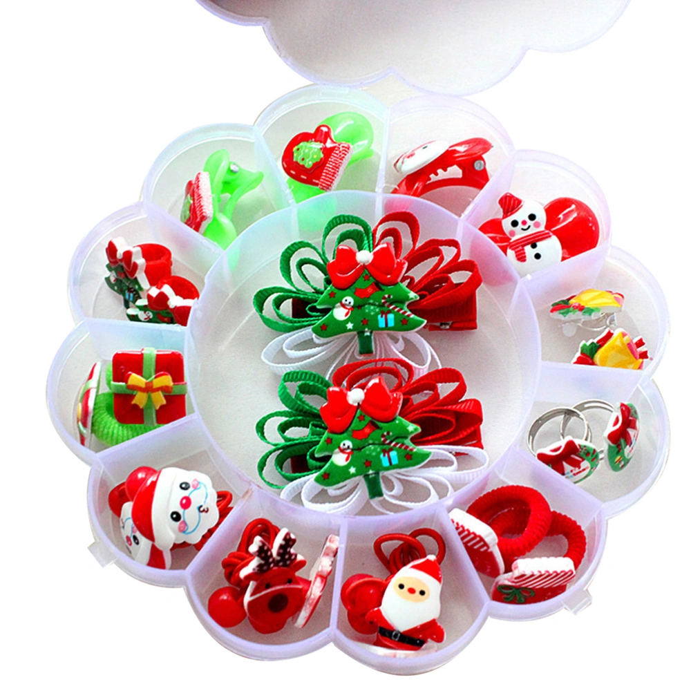 Christmas Hair Accessories Hair Clips Headwear Ear Clips Rings Hair Bands Party Favors for Kids