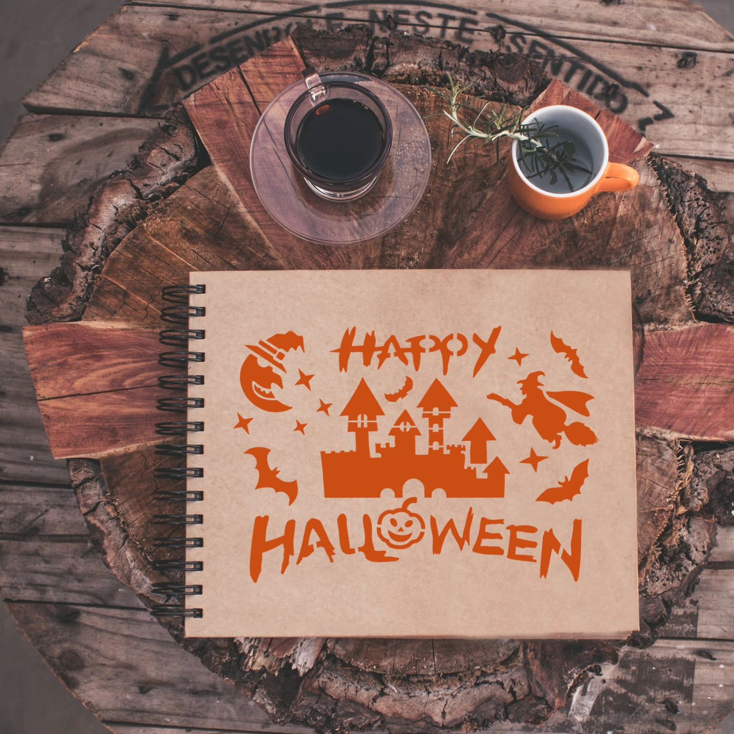 10 Sheets Halloween Stencils Reusable Halloween Templates Drawing Templates