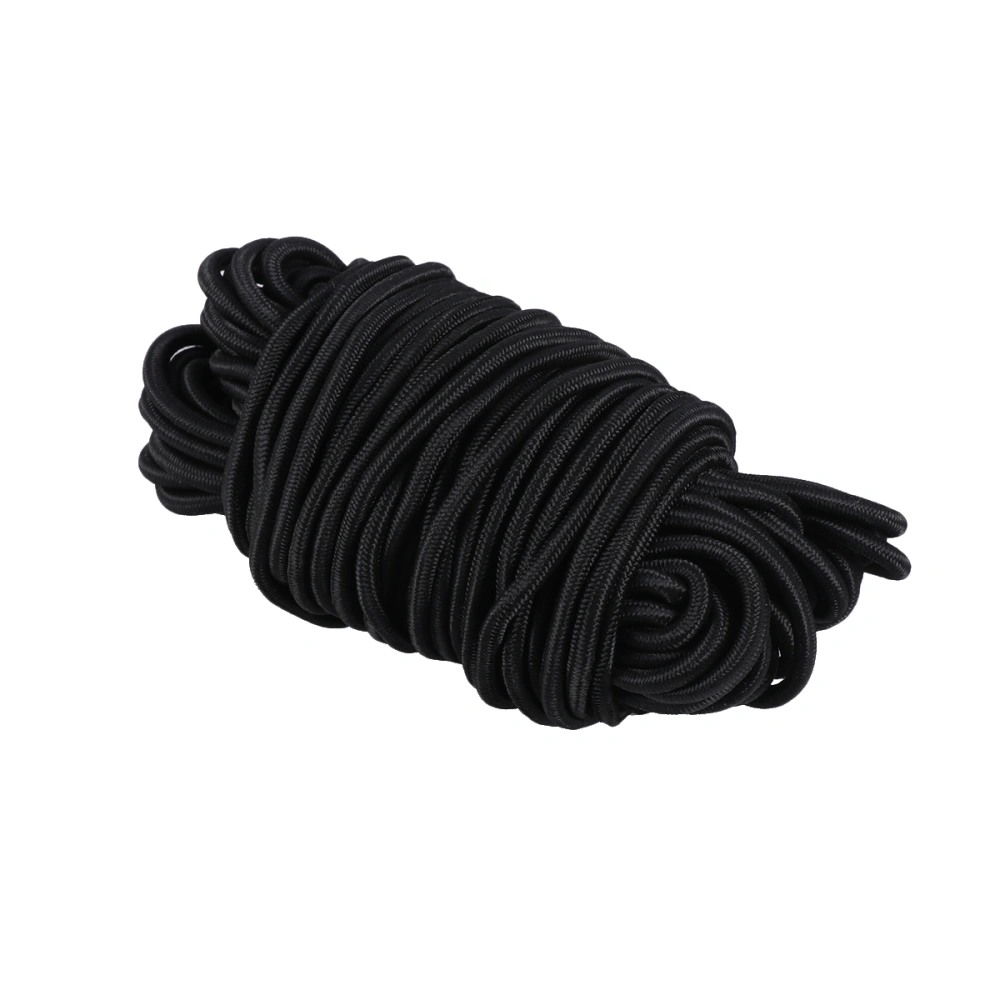 1PC 10M Long Round Stretch Rope Rubber Band Elastic Cord Multi-purpose Elastic String Sturdy Elastic Rope for Store Home Use Black