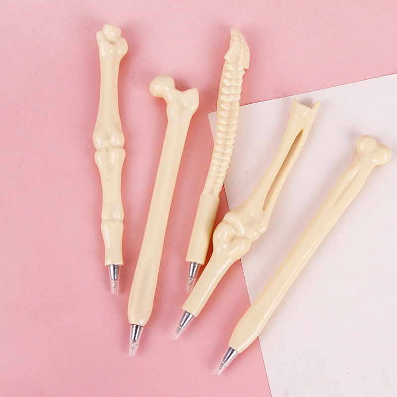 8Pcs Creative Bone Ballpoint Pens Party Decorative Ballpoint Pens Realistic Bone Shape Pens