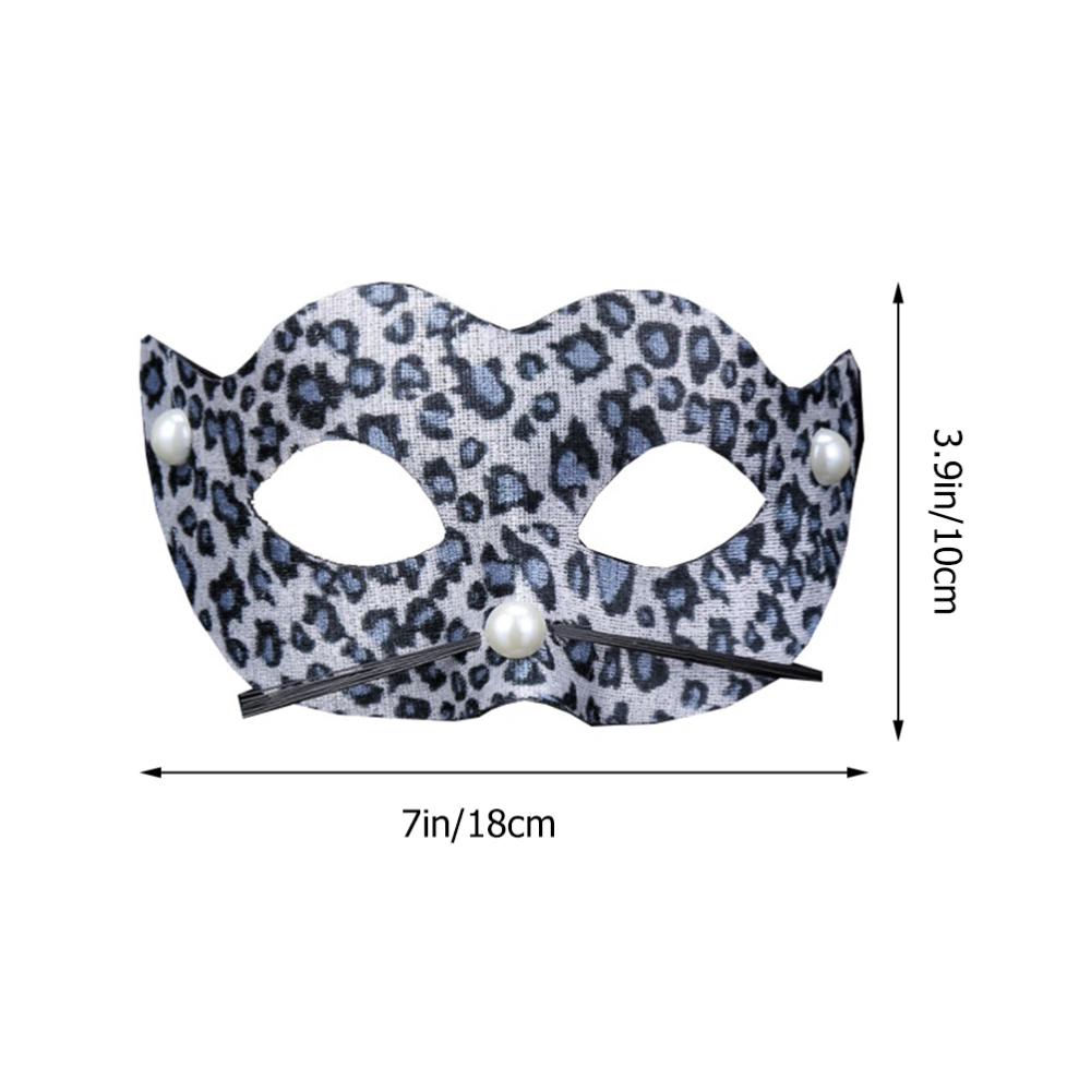 4pcs PVC Leopard Masks Halloween Party Decoration Props Party Supplies