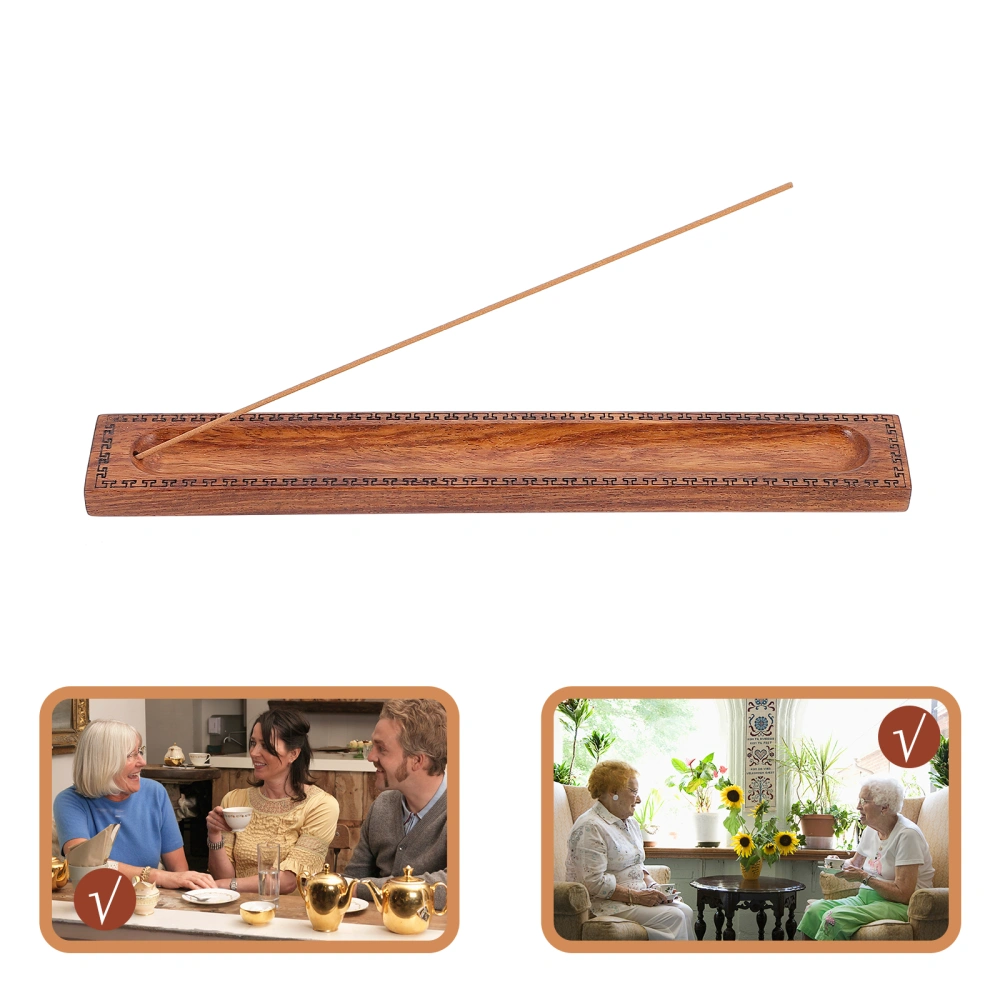 Incense Stick Incense Burner with Sandalwood Incense Censer Wood Crafts Gift