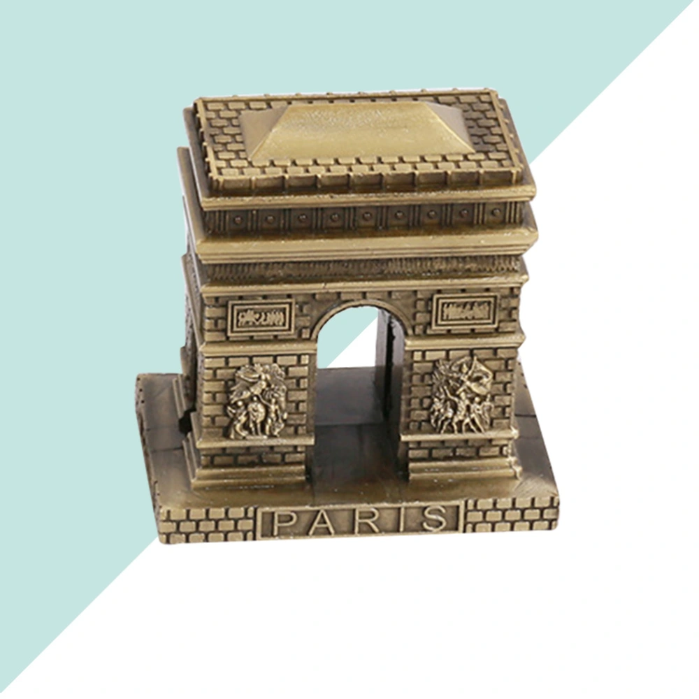 Retro Paris Decor Alloy Creative Zinc Alloy Home Furnishing Metal Ornament Handicrafts Miniatures (Bronze)