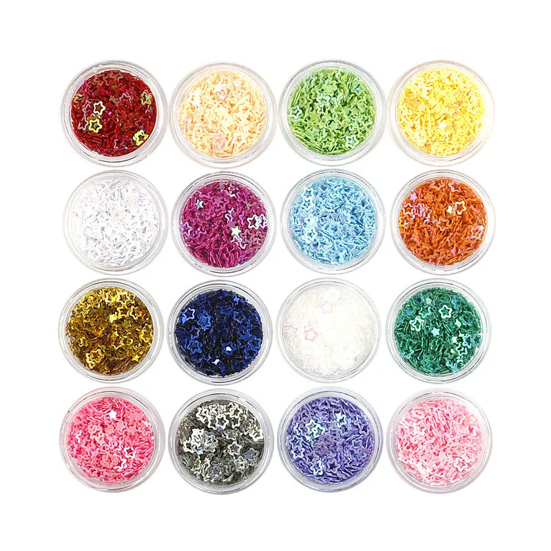 16 Boxes Nail Art Sequins Glitter Nail Supplies Nail Glitter for Nail Art  DIY Decoration