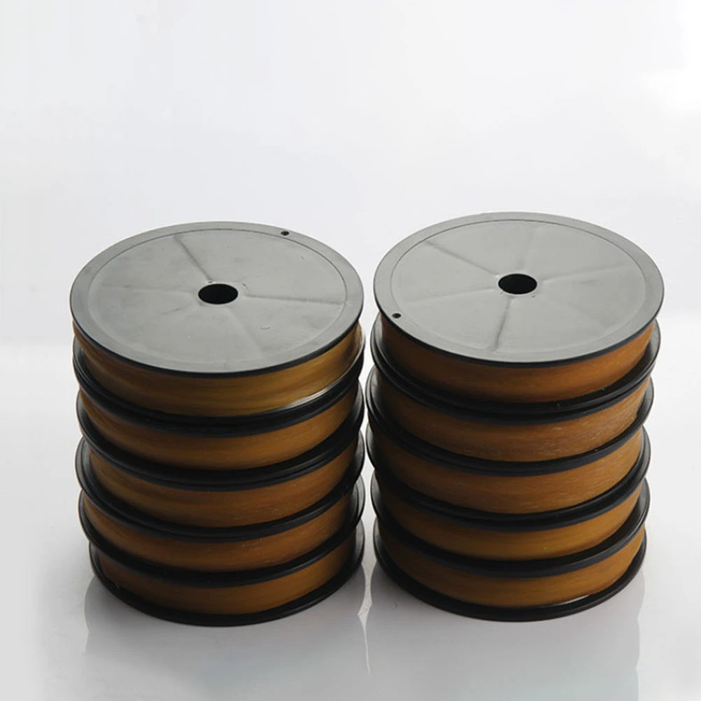 1 Roll of Four-edge Steel Wire Rope for Wind Shield Removal Car Glass Disassembly Steel Wire Elastic Wind Shield Cutting Rubber Special Steel Wire Pulling Rope(Golden)