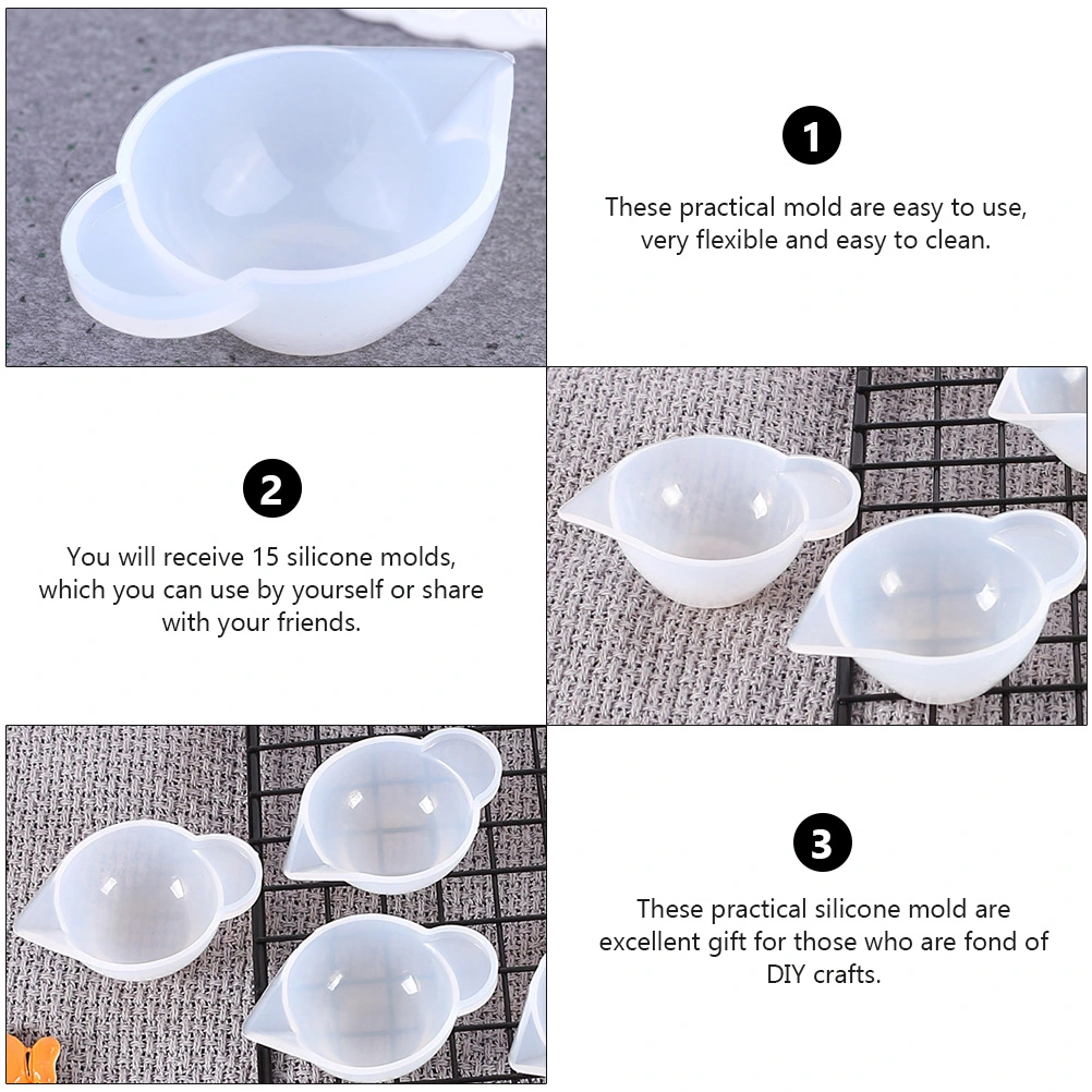 15Pcs Cup Dispenser Resin Molds Mixing Cups Epoxy Casting Molds for DIY