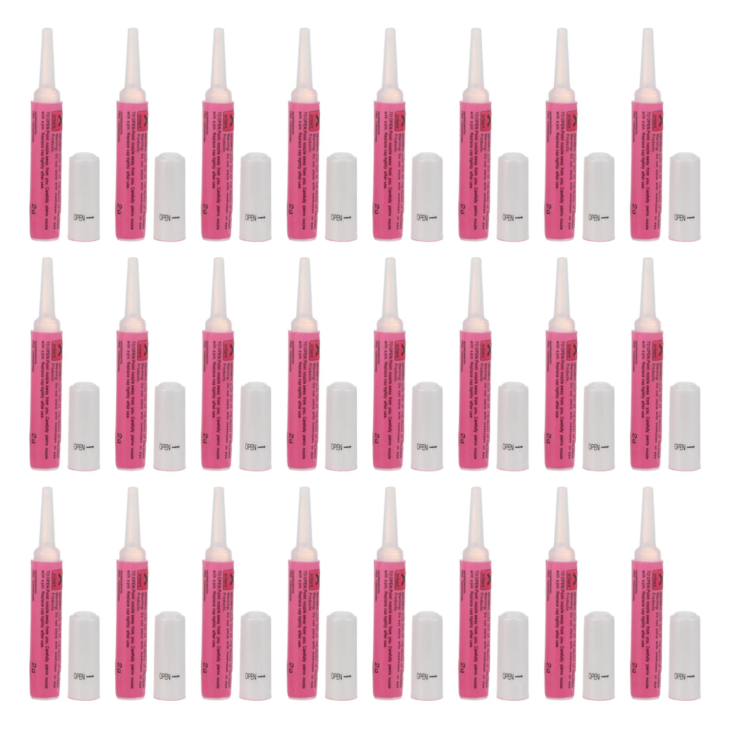 4 Sets/40PCS 2G Practical Nail Art Sticky Glue Fast Bonding Special Nail Glue