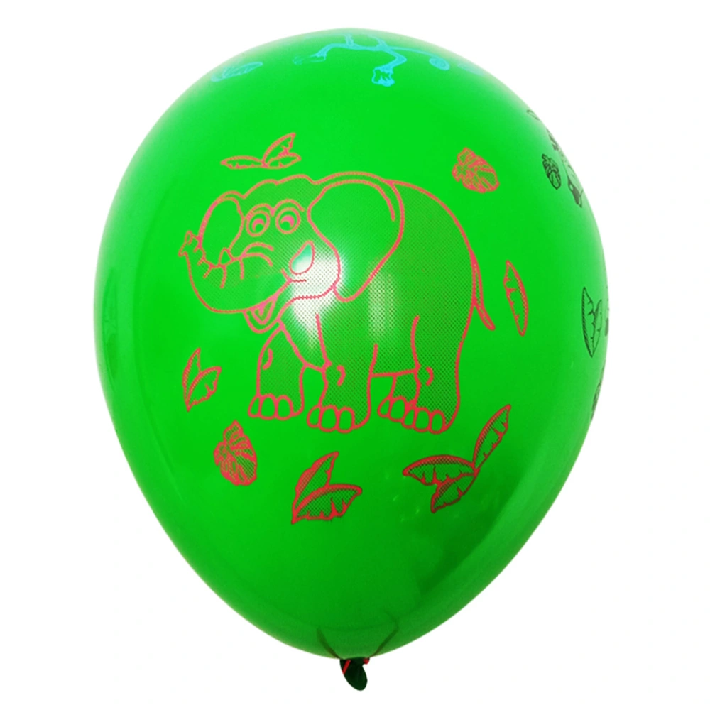 40pcs 12inch Forest Animal Balloons Colorful Pattern Balloons Home Decor for Party Birthday