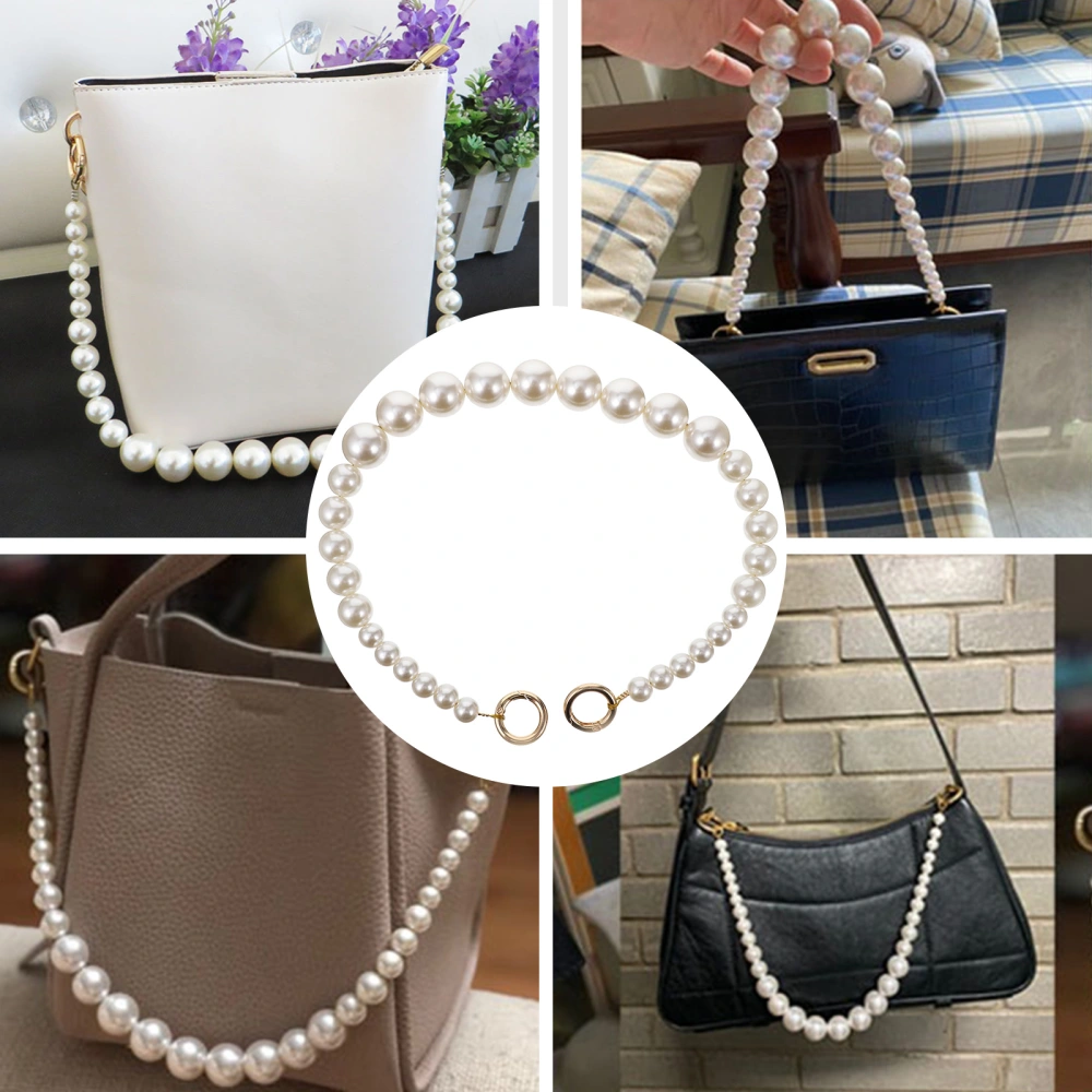 1pc Pearl Chain Strap Pearl Replacement Bag Chain Strap Women Handbag Accessory