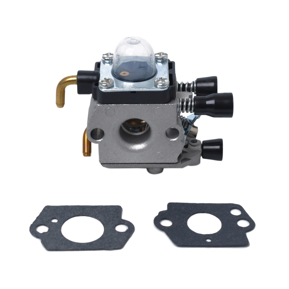 Replacement Lawn Mower Carburador Carb Compatible for FS38 FS45 FS46 FS55 FS74 FS75 FS76 FS80 FS85 KM55R - 41401200619 (Silver)