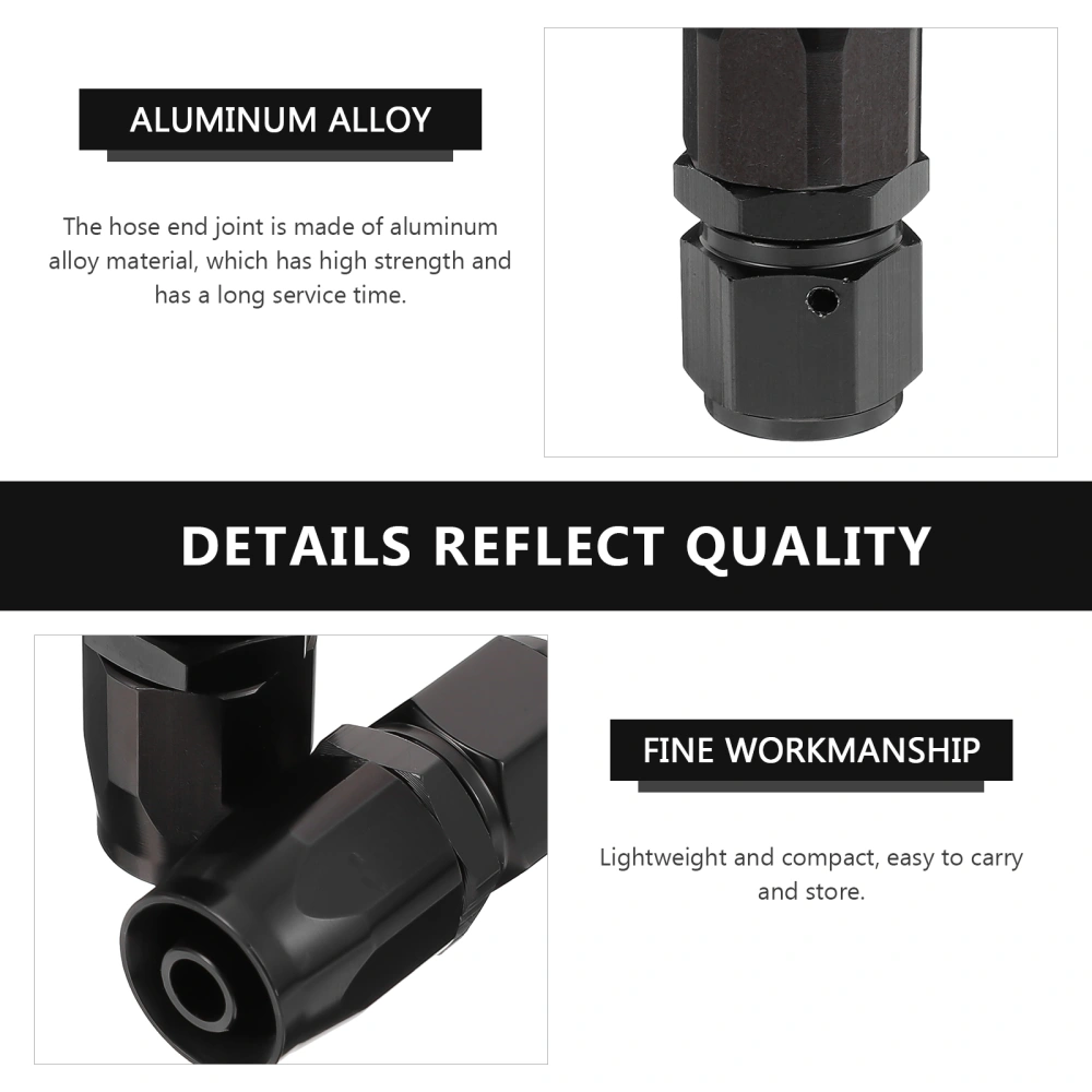 4 Pcs Aluminum Alloy Oil Swivel Hose Fuel Line Connector Fuel Fitting Adapter