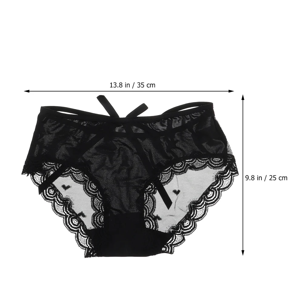 2Pcs Women Lace Panties Comfortable Triangular Underpants Sexy Female Lace Underpants