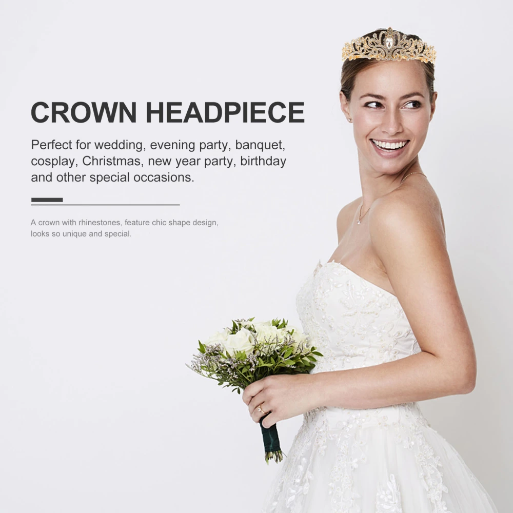 Women Bridal Headband Crown Wedding Bridal Headwear Headpiece Hair Accessory