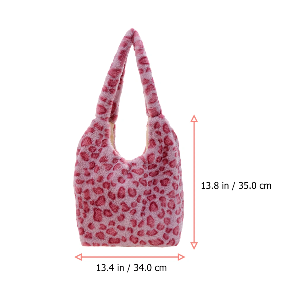 Women Single-shoulder Bag Plush Handbag Practical Shoulder Bag Storage Bag