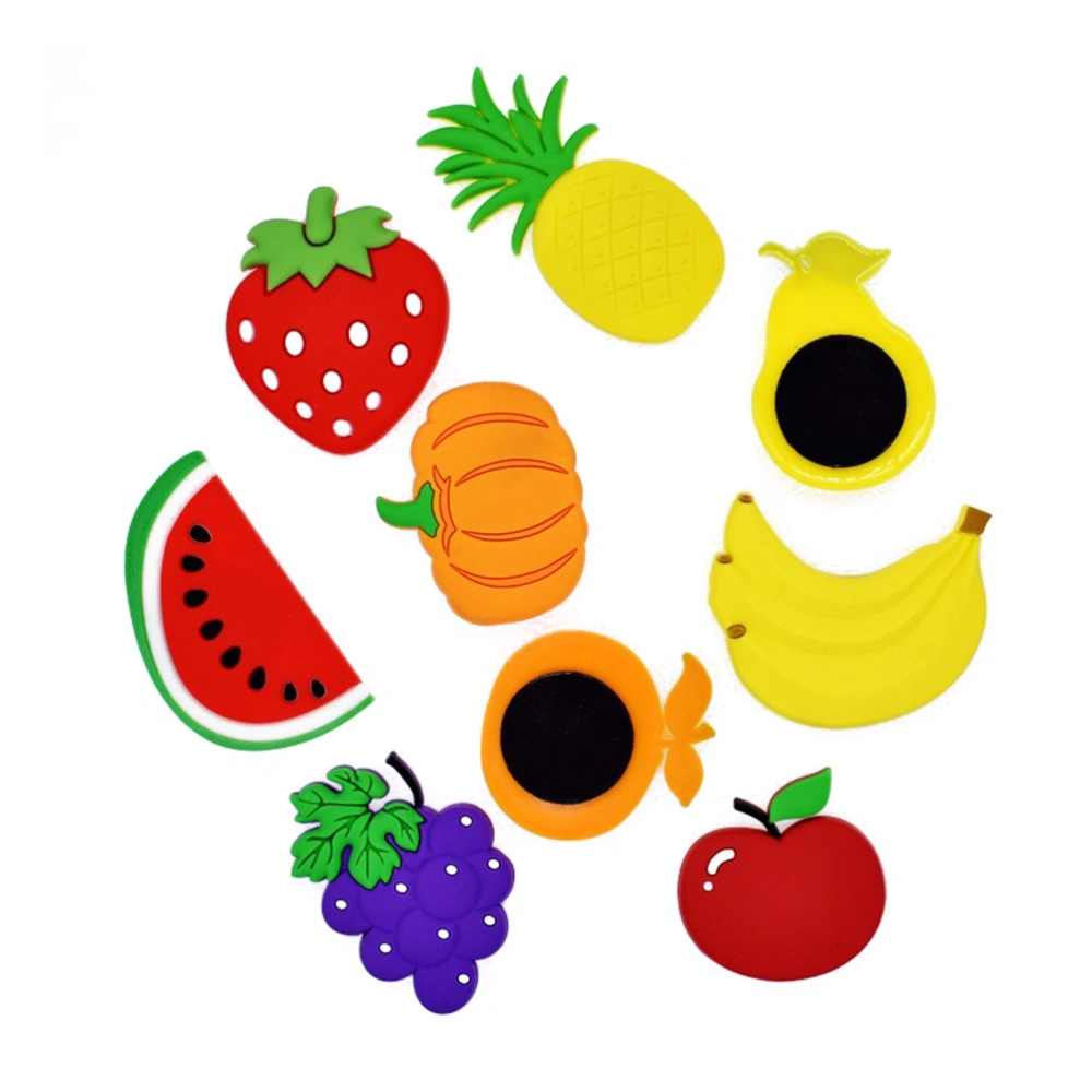 10pcs Creative Fruit Shape Fridge Magnet Sticker Magnet Cartoon Fruit Fridge Magnets Home Decoration