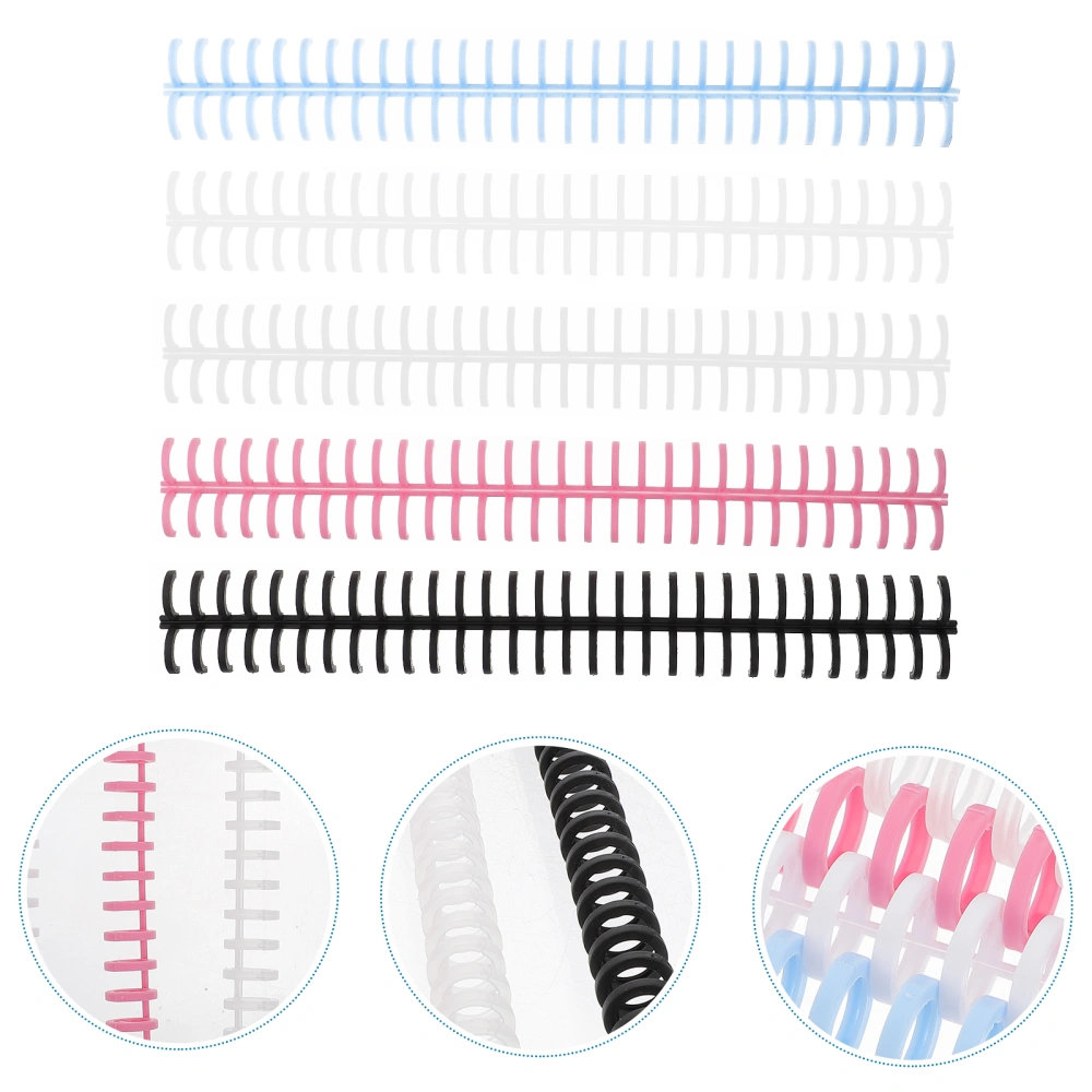 11Pcs Notebook Binding Spines Spiral Notebook Coils Spirals Comb Bindings